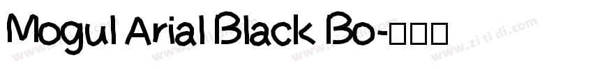Mogul Arial Black Bo字体转换